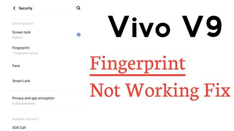 Vivo V9 Fingerprint Lock Not Working Problem Solve YouTube