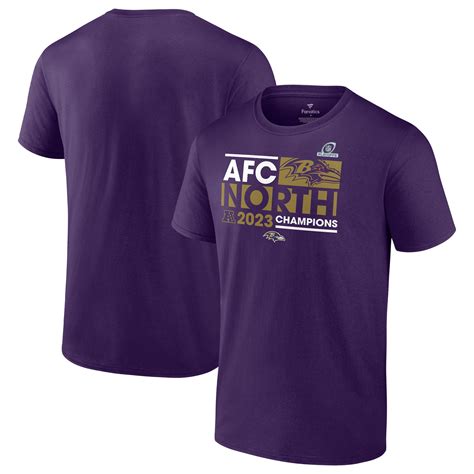 Mens Fanatics Purple Baltimore Ravens 2023 Afc North Division