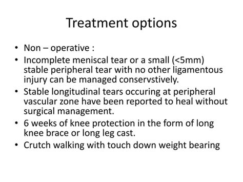 Meniscal tear | PPT