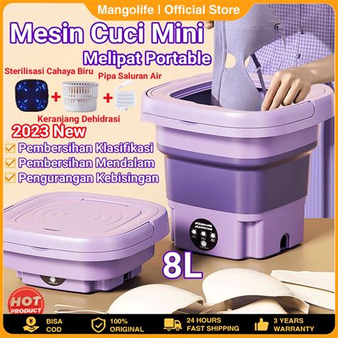 Jual Mesin Cuci Mini Portable Lipat Tabung Kapasitas L Mesin Cuci