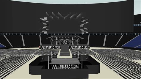 WWE WRESTLEMANIA 25 CUSTOM ARENA CONCEPT SO FAR 3D Warehouse