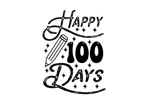 Happy 100 Days Svg Graphic By Svg Design Shop · Creative Fabrica