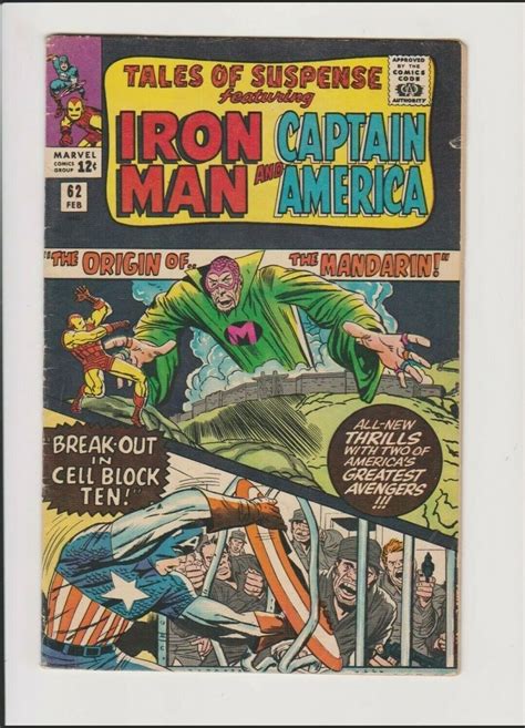 TALES Of SUSPENSE 62 VG Marvel Feb 1965 Iron Man Vs The Mandarin