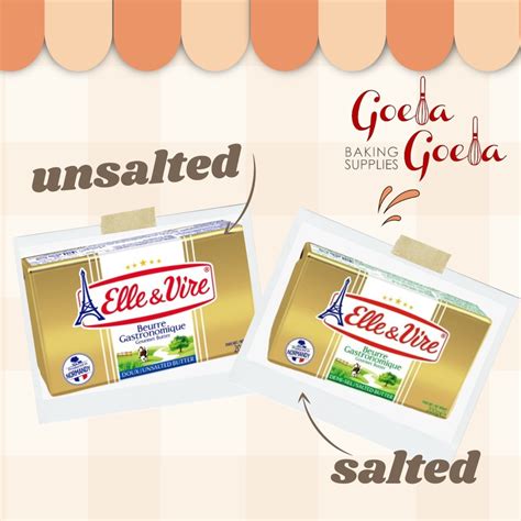 Jual Elle Vire Butter Unsalted Dan Salted Shopee Indonesia