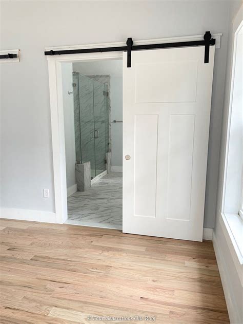 Sliding Barn Door For Bathroom Privacy Four Generations One Roof