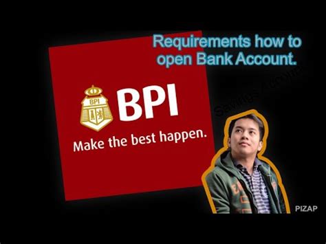 5 Requirements Paano Mag Open Ng Account Sa Bpi YouTube