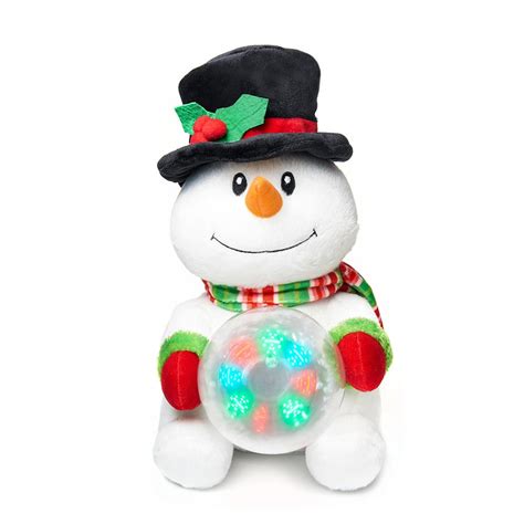 The Animated Snow Globe Snowman Hammacher Schlemmer