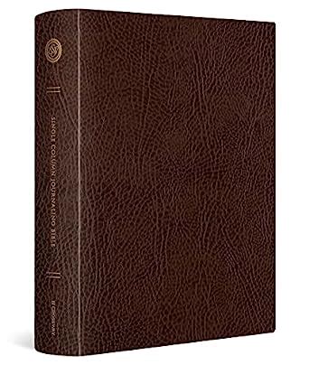 Amazon Holy Bible English Standard Version Mocha Bonded Leather