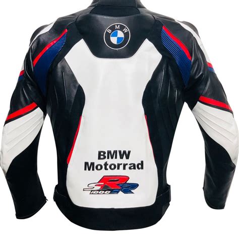 Bmw S1000rr Super Sports Motorcycle Leather Biker Jacket