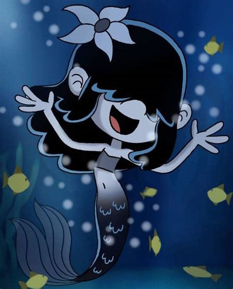 Mermaid Lucy Disney Animation Art The Loud House Lucy Loud House Characters