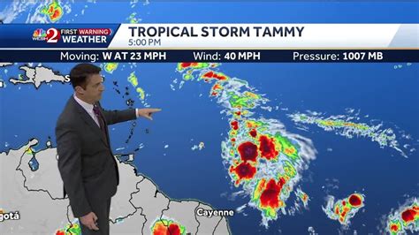 Tropical Storm Tammy Forms In Atlantic Youtube