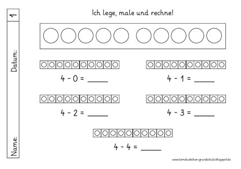 Minus Rechnen Im Zr Bis Pdf Lernst Bchen