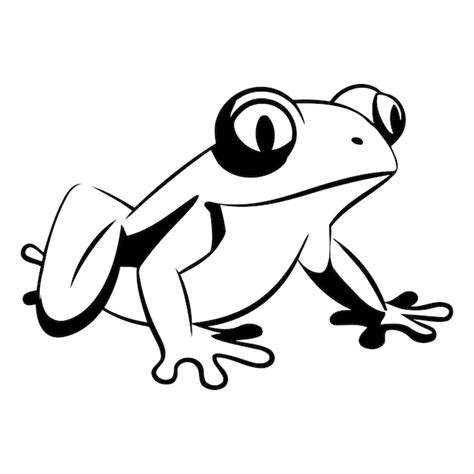 Dibujos animados de ranas aislados en un fondo blanco para su diseño