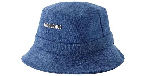 Le Bob Gadjo Bucket Hat Jacquemus Cotton Blue Ref Joli