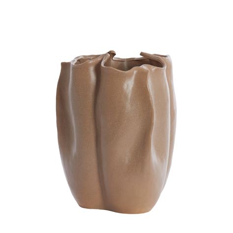 Vase Deco X X Cm Sanguli Ceramics Grey Brown Light