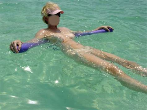 Sexy Milf In The Water Nude Swimming Naked