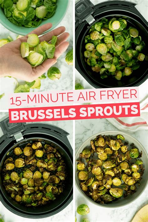 Crispy Air Fryer Brussels Sprouts Oil Free Option