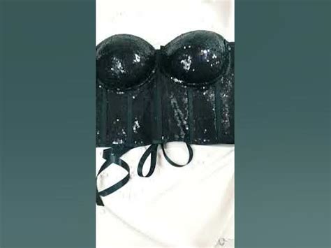 Чёрный корсет с пайетками #ателье #тренды #мода #корсет - YouTube