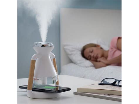 Humidificador Difusor De Aromas E Carregador Sem Fios 3 Em 1 Misvolt