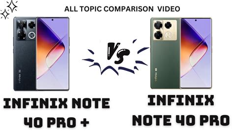 Infinix Note 40 Pro Vs Infinix Note 40 Pro Infinix Note 40 Pro Plus