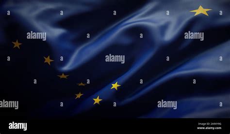 Alaskan Flag. (Alaska Stock Photo - Alamy