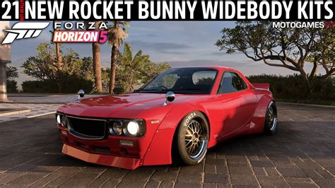 Forza Horizon 5 21 New Rocket Bunny Widebody Kits YouTube