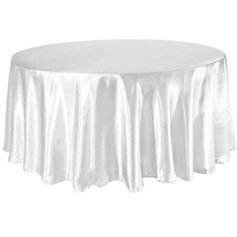 Tektrum 108 Inch Round Silky Satin Tablecloth Premium Fabric Best For Wedding Party Banquet