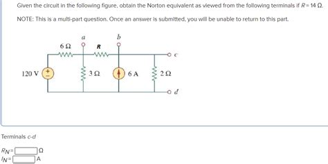 Solved Given The Circuit In The Following Figure Obtain The Chegg