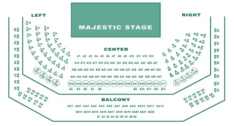 Seating Charts — MAJESTIC THEATER