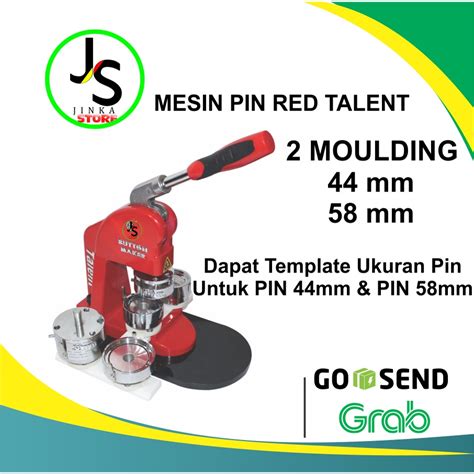 Jual Mesin Pin Red Talent Asli Moulding Mm Mm Shopee Indonesia