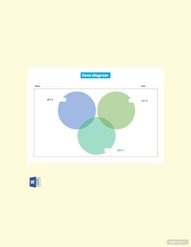 Free 9+ Triple Venn Diagram Templates, Word, PDF Format Download ...