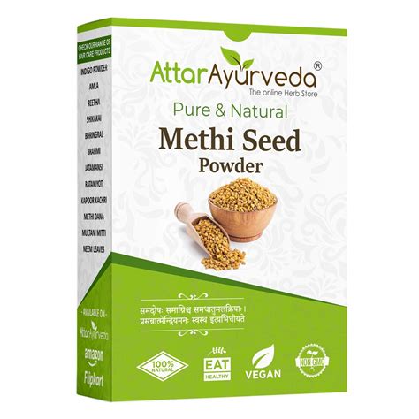 Buy Attar Ayurveda Methi Seed Powder For Hair Growth G