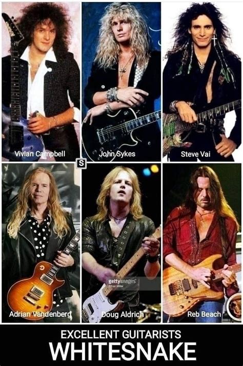 Much Talent In One Picture In Vivian Campbell Steve Vai Adrian