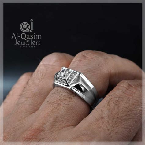 Men Engagement Silver Ring Al Qasim Jewellers Wedding Band