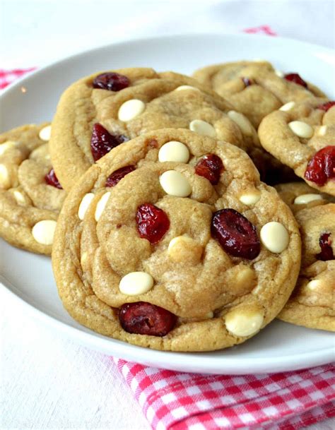 The Best White Chocolate Cranberry Cookies Del S Cooking Twist