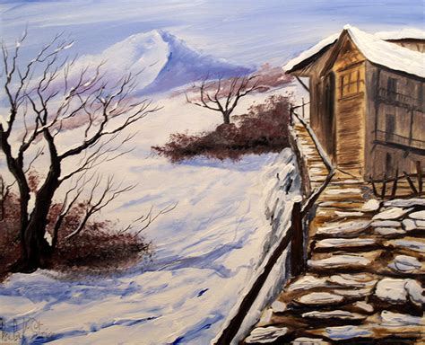 Second Life Marketplace Painting Chalet De Montagne