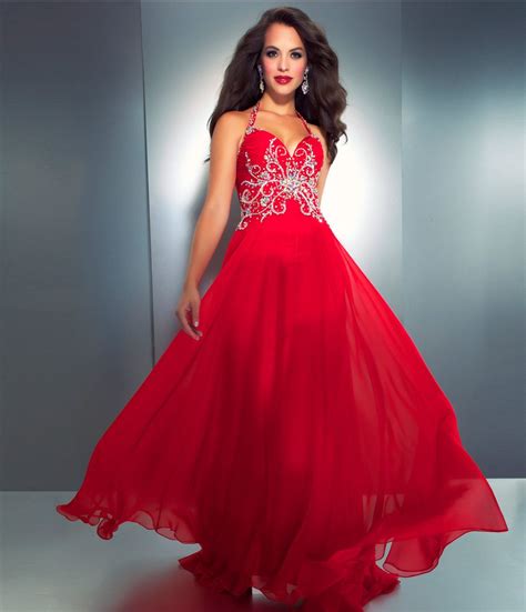 Mac Duggal Prom 2013 Hot Orange Gown With Embellishments Unique