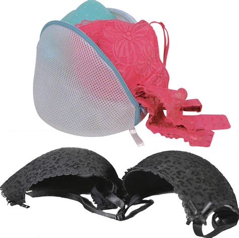 MSV Sac à linge pour linge délicat 2x sac à linge lingerie soutien gorge blanc bol