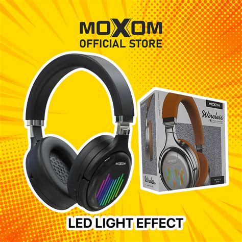 Original MOXOM MX WL14 Wireless V5 0 LED Light Effect Neon Beats