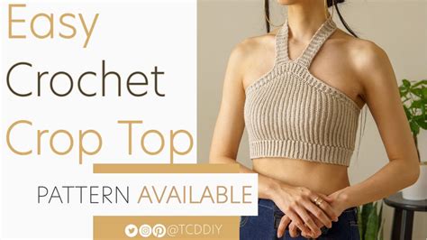 Easy Crochet Crop Top Pattern And Tutorial Diy Youtube