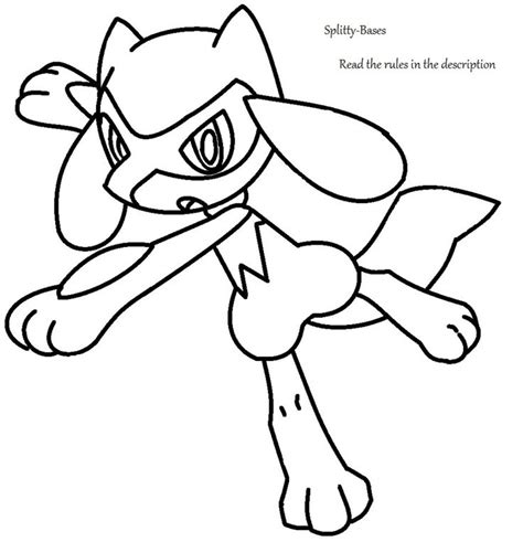 Lucario And Riolu Coloring Pages