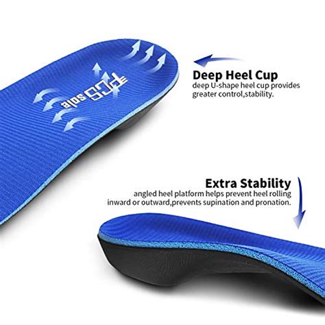 PCSSOLE High Arch Support Orthotic Insoles For Flat Feet Plantar