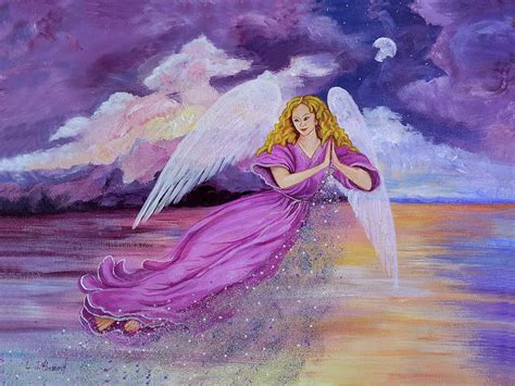 Arch Angel Haniel Painting By Laurie J Penrod Fine Art America