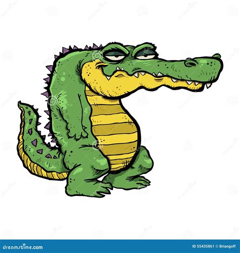 Cartoon Alligator With Alphabet A Vector Illustration | CartoonDealer ...