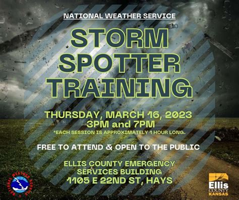 Nws Storm Spotter Training Sessions Set For Thursday In Hays