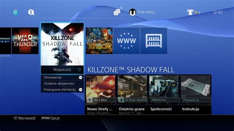 Prezentacja możliwości menu Playstation 4 PS4 Interface view HD 720p