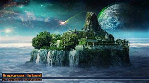 Empyrean Island / Заоблачный остров - SpeedArt Photoshop by BATKYA ...