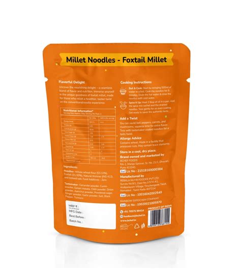 Foxtail Millet Noodles Bchef