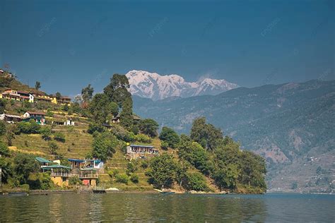 Lago Phewa No Segundo Maior Lago Do Nepal Localizado No Vale De Pokhara