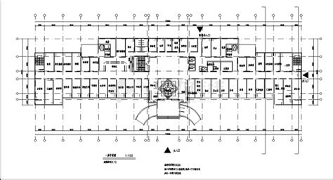 六层25536平方米医院干部病房楼初步设计建筑施工cad图纸医疗建筑土木在线